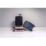 Aer de Aer Premium Carry On Luggage Spinner - Super Light Weight Maximum Capacity - The Carry On Re-Imagined Jet Black