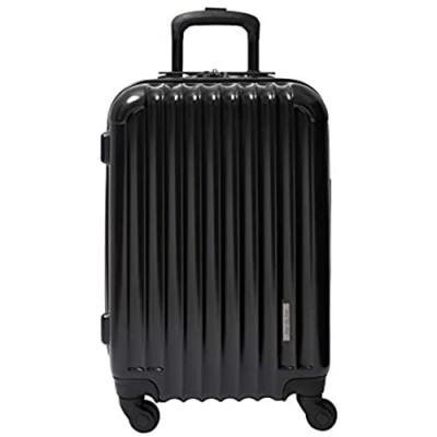 Aer de Aer Premium Carry On Luggage Spinner - Super Light Weight  Maximum Capacity - The Carry On  Re-Imagined  Jet Black