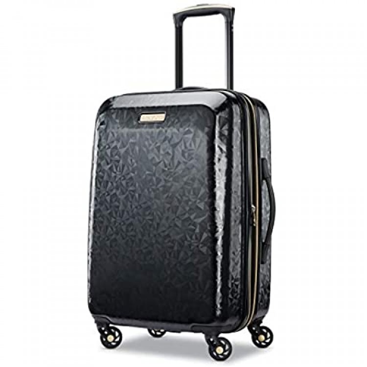 American Tourister Belle Voyage Hardside Luggage with Spinner Wheels Black Carry-On 21-Inch