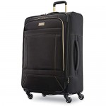 American Tourister Belle Voyage Softside Luggage with Spinner Wheels Black Checked-Large 28-Inch
