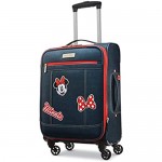 American Tourister Disney Softside Luggage with Spinner Wheels Minnie Mouse Denim Carry-On 21-Inch