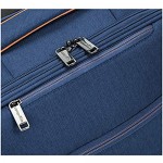 Basics Belltown Softside Expandable Luggage Spinner Suitcase with Wheels 21 Inch Navy