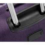 Basics Belltown Softside Expandable Luggage Spinner Suitcase with Wheels 26 Inch Purple