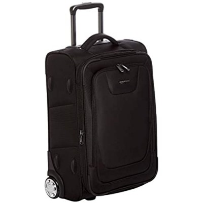  Basics Expandable Softside Carry-On Luggage Suitcase With TSA Lock And Wheels - 24 Inch  Black