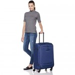 Basics Expandable Softside Spinner Luggage Suitcase With TSA Lock And Wheels - 27.7 Inch Blue