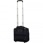 Basics Underseat Carry-On Rolling Travel Luggage Bag with Wheels 14 Inches Black