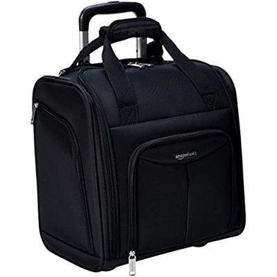  Basics Underseat Carry-On Rolling Travel Luggage Bag with Wheels  14 Inches  Black