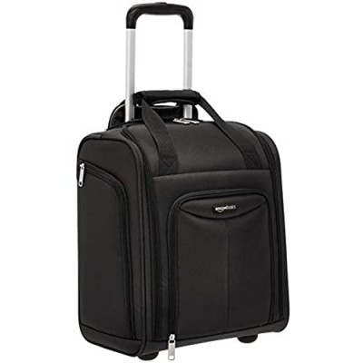  Basics Underseat Rolling Luggage - Large  Black