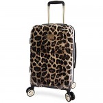 BEBE Women's Adriana 21 Hardside Carry-on Spinner Luggage Leopard One Size
