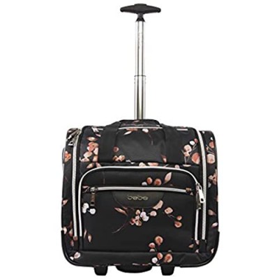 BEBE Women's Valentina-Wheeled Under The Seat Carry-on Bag  Floral Branch  One Size