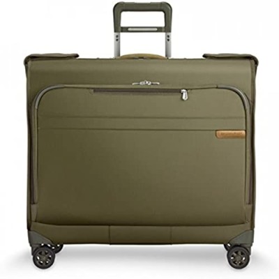 Briggs & Riley Baseline-Softside Carry-On Wardrobe Spinner Luggage  Olive  One Size