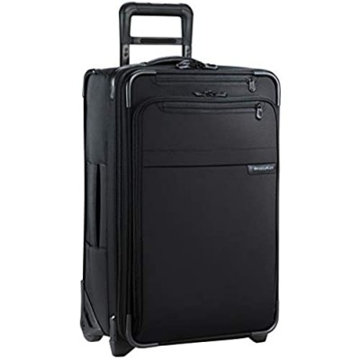 Briggs & Riley Baseline-Softside CX Expandable Carry-On Upright Luggage  Black  22-Inch