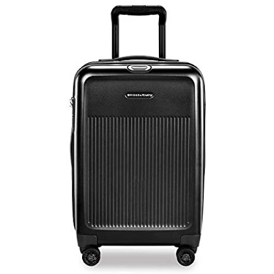 Briggs & Riley Sympatico Hardside Domestic Spinner Luggage  Matte Black  22-Inch Carry-On