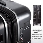 Coolife Luggage Expandable(only 28) Suitcase PC+ABS Spinner Built-In TSA lock 20in 24in 28in Carry on