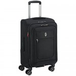DELSEY Paris Hyperglide Softside Expandable Luggage with Spinner Wheels Black Carry-on 21 Inch