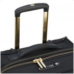 DELSEY Paris Montrouge Softside Expandable Luggage with Spinner Wheels Black Carry-On 21 Inch