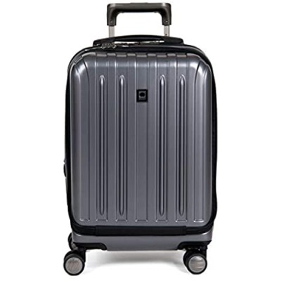DELSEY Paris Titanium Hardside Expandable Luggage with Spinner Wheels  Graphite  Carry-On 19 Inch
