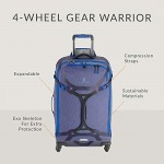 Eagle Creek Gear Warrior Carry Luggage Softside 4-Wheel Rolling Suitcase Arctic Blue 22 Inch