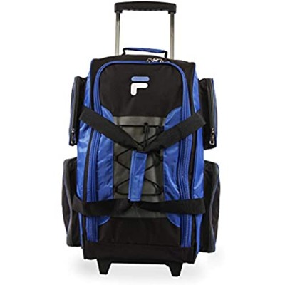 Fila 22" Lightweight Carry On Rolling Duffel Bag  Blue  One Size