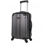 Kenneth Cole Reaction Out Of Bounds 20-Inch Carry-On Lightweight Durable Hardshell 4-Wheel Spinner Cabin Size Luggage Charcoal