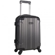 Kenneth Cole Reaction Out Of Bounds 20-Inch Carry-On Lightweight Durable Hardshell 4-Wheel Spinner Cabin Size Luggage  Charcoal