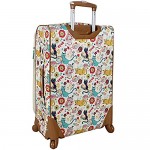 Lily Bloom Luggage 24 Expandable Design Pattern Suitcase With Spinner Wheels For Woman (24in Furry Friends)