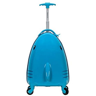 Rockland Jr. Kids' My First Hardside Spinner Luggage  Shark  Carry-On 19-Inch
