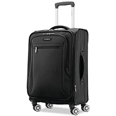 Samsonite Ascella X Softside Expandable Luggage with Spinner Wheels  Black  Carry-On 20-Inch