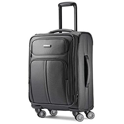 Samsonite Leverage LTE Softside Expandable Luggage with Spinner Wheels  Charcoal  Carry-On 20-Inch