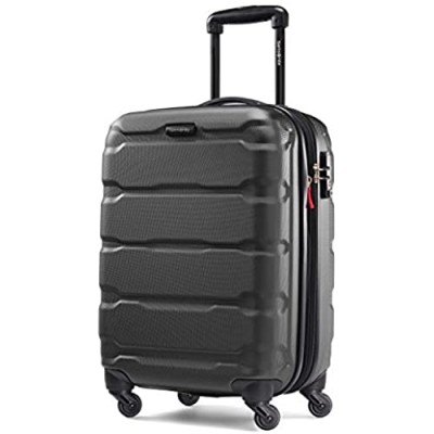Samsonite Omni PC Hardside Expandable Luggage with Spinner Wheels  Black  Carry-On 20-Inch