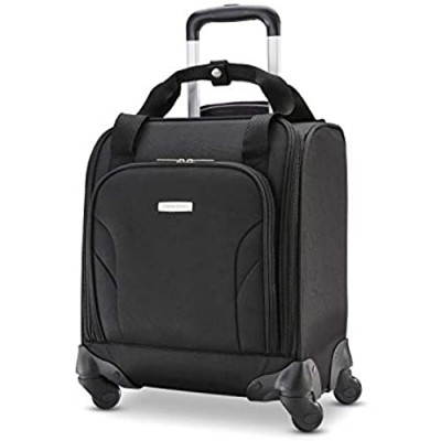 Samsonite Underseat Carry-On Spinner with USB Port  Jet Black  One Size