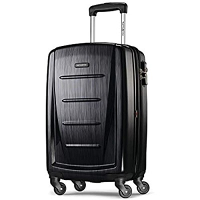 Samsonite Winfield 2 Hardside Expandable Luggage with Spinner Wheels  Brushed Anthracite  Carry-On 20-Inch