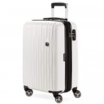 SwissGear 7272 Energie Hardside Expandable Luggage with Spinner Wheels White Carry-On 19-Inch