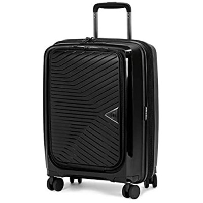 SwissGear 8836 Durable Expandable Spinner Luggage  Black  Carry-On 20-Inch