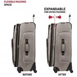 SwissGear Sion Softside Luggage with Spinner Wheels Pewter Checked-Large 29-Inch