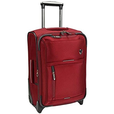 Traveler's Choice Birmingham Ballistic Nylon Expandable Rollaboard Luggage  Red  Carry-on 21-Inch