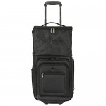 Travelers Club Top Expandable +50% Capacity Luggage with USB Port Black 17 Underseat Carry-On