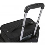 Travelers Club Top Expandable +50% Capacity Luggage with USB Port Black 17 Underseat Carry-On