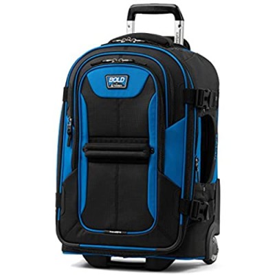 Travelpro Bold-Softside Expandable Rollaboard Upright Luggage  Blue/Black  Carry-On 22-Inch