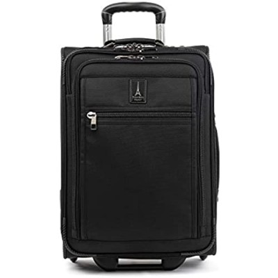 Travelpro Crew Expert-Softside Expandable Rollaboard Upright Luggage  Jet Black  Carry-On 21-Inch