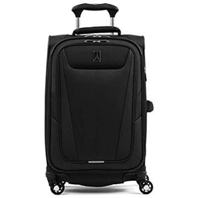 Travelpro Maxlite 5-Softside Expandable Spinner Wheel Luggage  Black  Carry-On 21-Inch