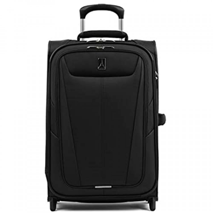 Travelpro Maxlite 5-Softside Lightweight Expandable Upright Luggage Black Carry-On 22-Inch