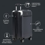 Travelpro Platinum Elite Expandable Hardside Spinner Luggage Metallic Sand Compact Carry-on