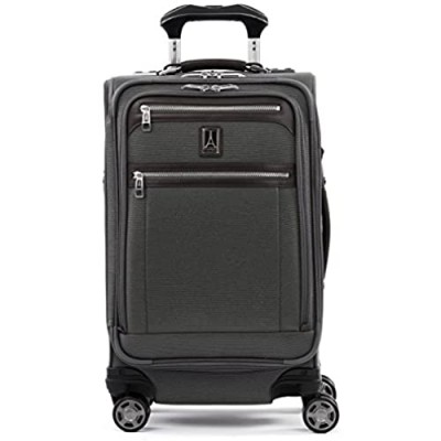 Travelpro Platinum Elite-Softside Expandable Spinner Wheel Luggage  Vintage Grey  Carry-On 21-Inch
