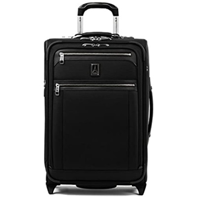 Travelpro Platinum Elite-Softside Expandable Upright Luggage  Shadow Black  Carry-On 22-Inch