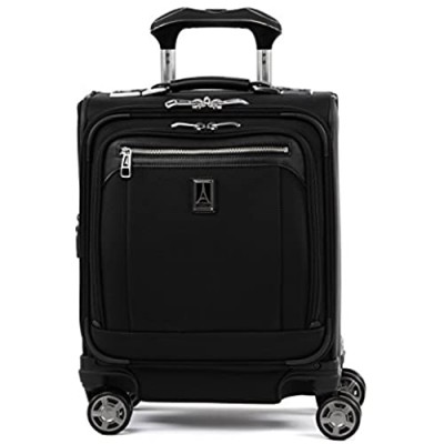 Travelpro Platinum Elite-Underseat Spinner Tote Bag with USB Port  Shadow Black  16-Inch