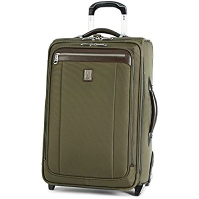 Travelpro Platinum Magna 2-Softside Expandable Upright Luggage  Olive  Carry-On 22-Inch