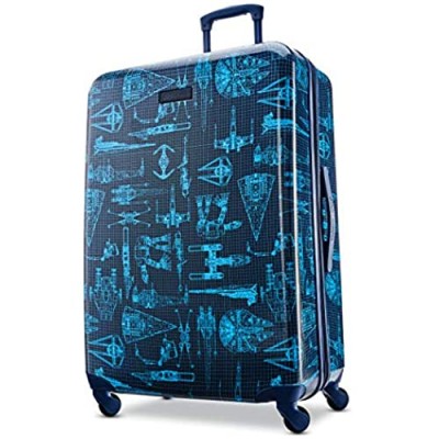 American Tourister Star Wars Hardside Spinner Wheel Luggage  Intergalactic  Checked-Large 28-Inch