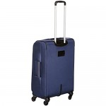 Basics 3 Piece Softside Carry-On Spinner Luggage Suitcase Set - Navy Blue