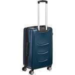 Basics Hard Shell Carry On Spinner Suitcase Luggage - 26.7 Inch Navy Blue